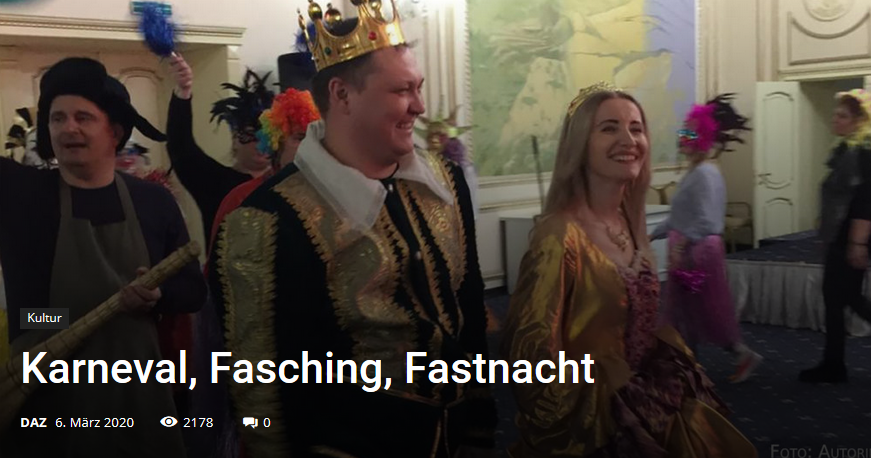 Karneval, Fasching, Fastnacht